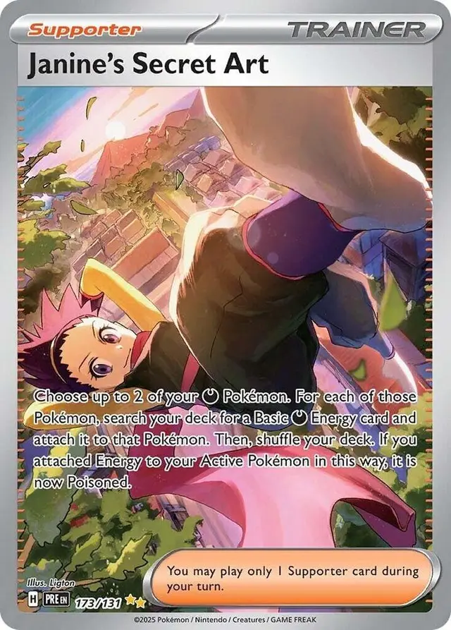 Janine's Secret Art 173 - SV: Prismatic Evolutions - Pokémon Card